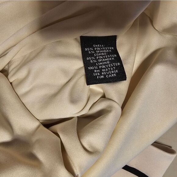 Donna Morgan black/off White Dress Size 6 midi Pre-owned - Picture 5 of 6